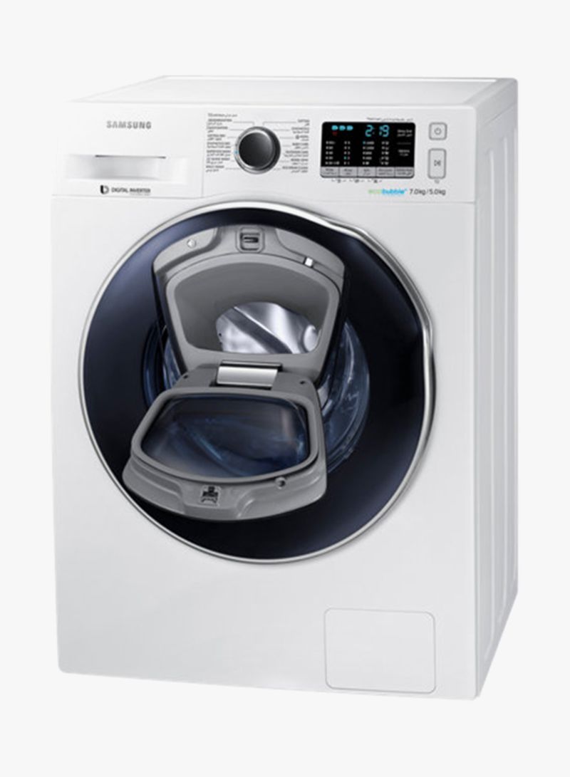 Front Loading Washing Machine 7 Kg WD70K5410OW White/Crystal Blue